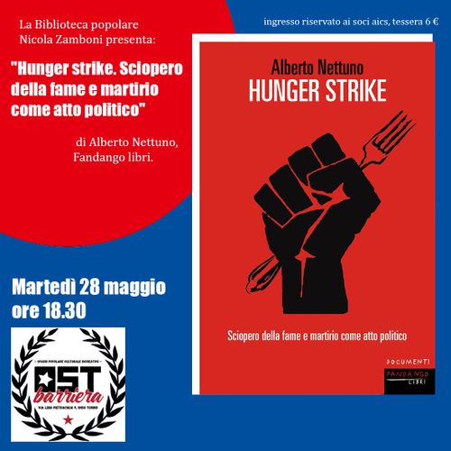 Presentazione libro Hunger Strike con autore Alberto Nettuno