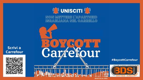 Continuiamo le azioni di boicottaggio contro Carrefour!