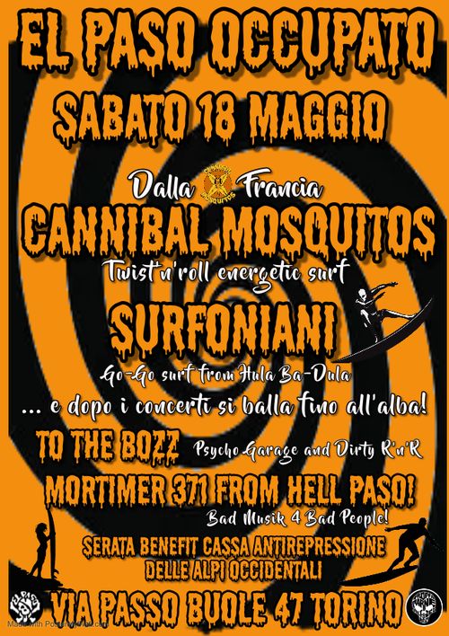 CANNIBAL MOSQUITO + SURFONIANI + DJ's SET