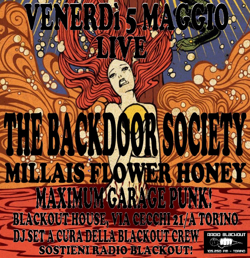 Riot On Sunset Strip presenta: The Backdoor Society+Millais Flower Honey. Live at Blackout House!