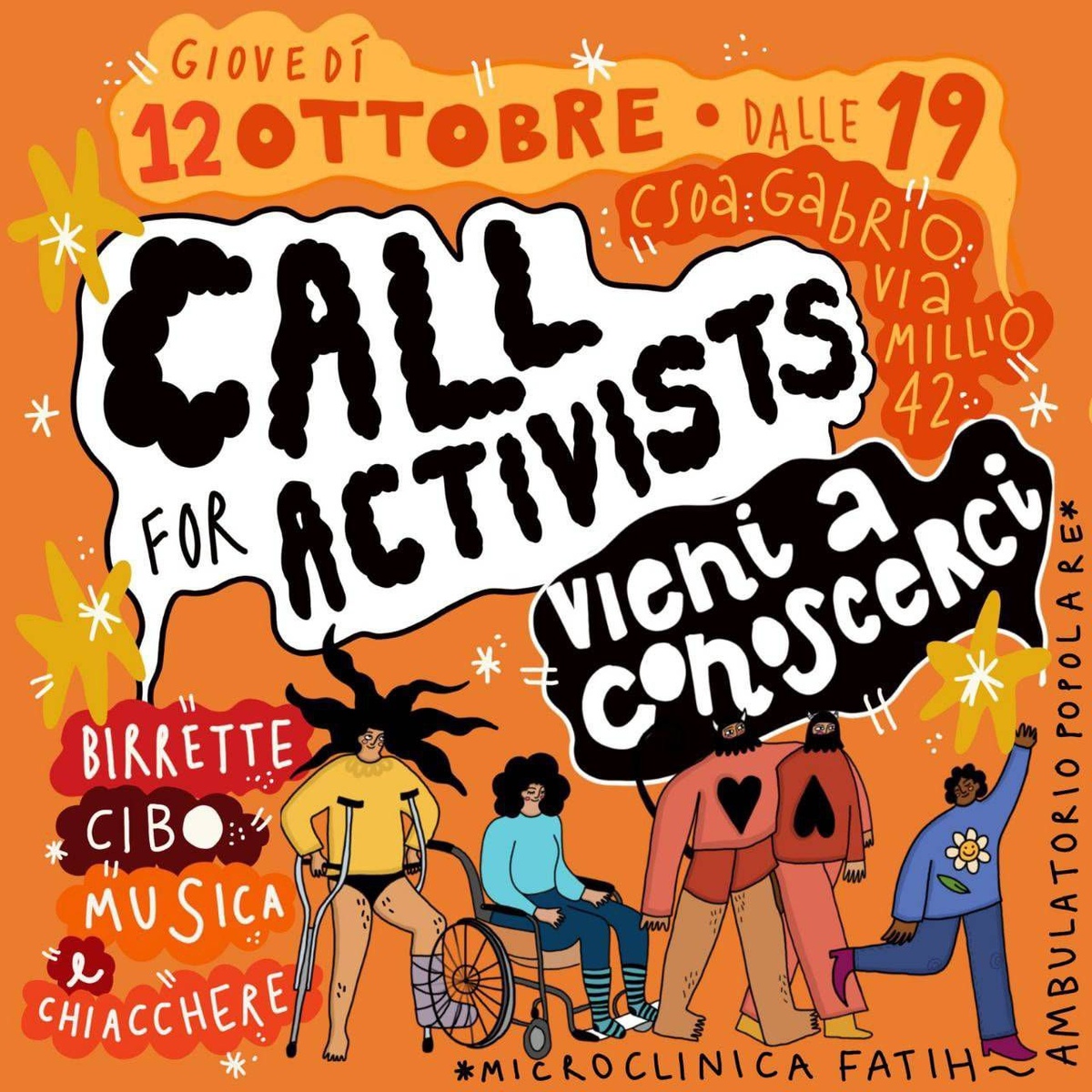 CALL for ACTIVISTS  Microclinica Fatih