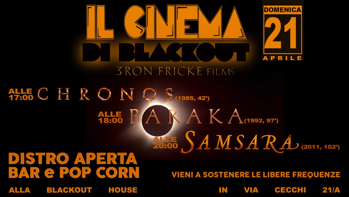 Il Cinema Di Blackout - tripletta di film di Ron Fricke