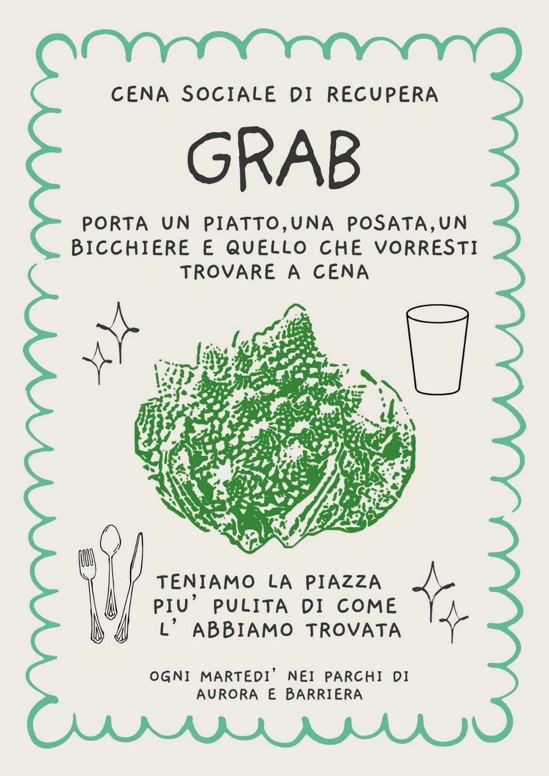 [2026-05-26] Cena sociale di quartiere GRAB @ Parco Peccei