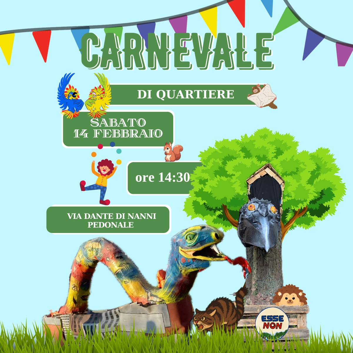 [2026-02-14] Carnevale di Quartiere - Zona San Paolo Antifascista @ Pedonale Dante Di Nanni