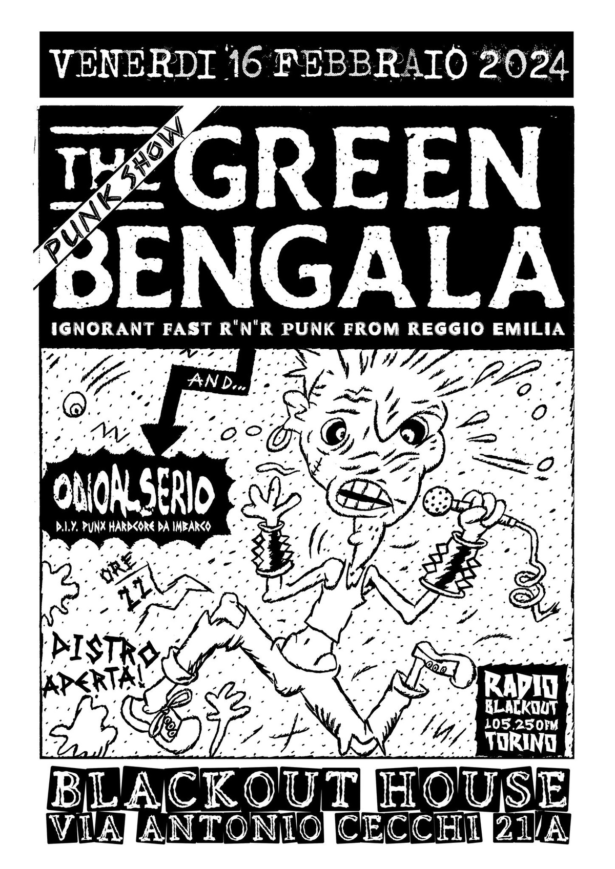 Punk show: The Green Bengala e Odio al Serio