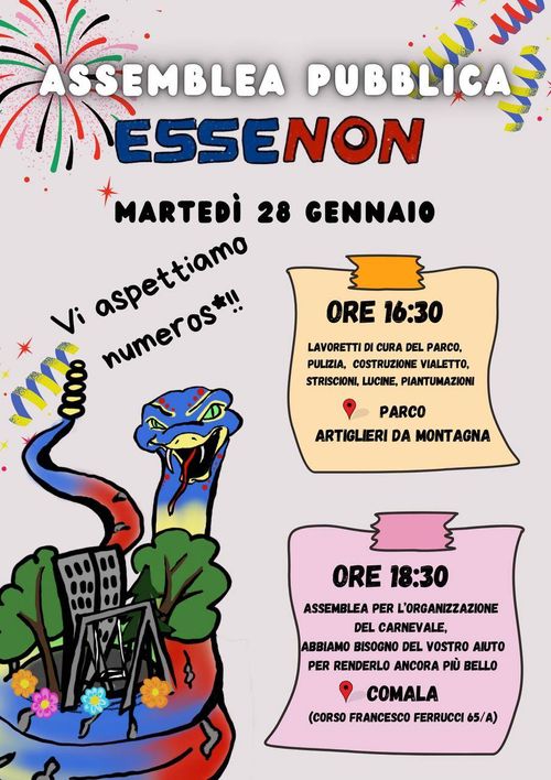 Assemblea aperta sul carnevale di Essenon