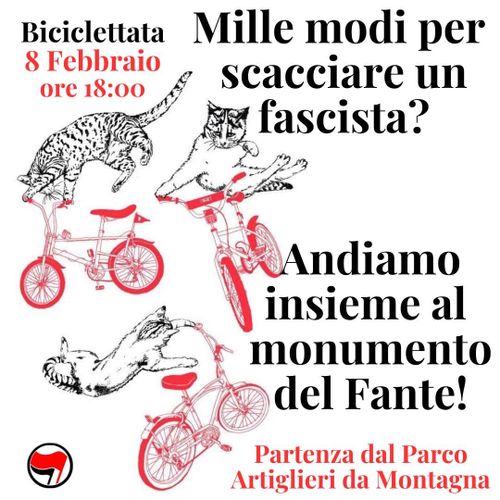 BICICLETTATA ANTIFASCISTA VERSO IL FANTE