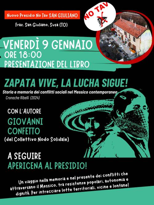 Presentazione de libro “ZAPATA VIVE! LA LUCHA SIGUE! Storia e memoria dei conflitti sociali in Messico”
