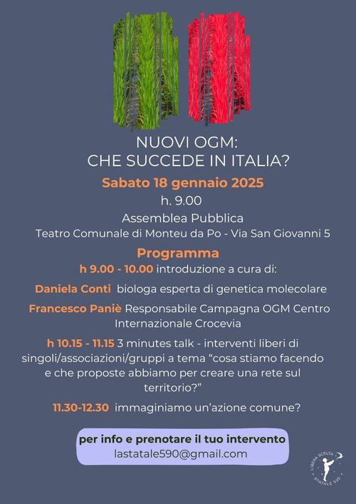 NUOVI OGM: CHE SUCCEDE IN ITALIA?