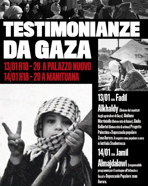 TESTIMONIANZE DA GAZA