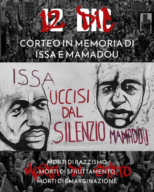 CORTEO ANTIRAZZISTA IN MEMORIA DI ISSA E MAMADOU