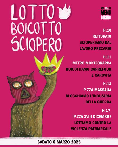 L’8 MARZO LOTTO BOICOTTO SCIOPERO!