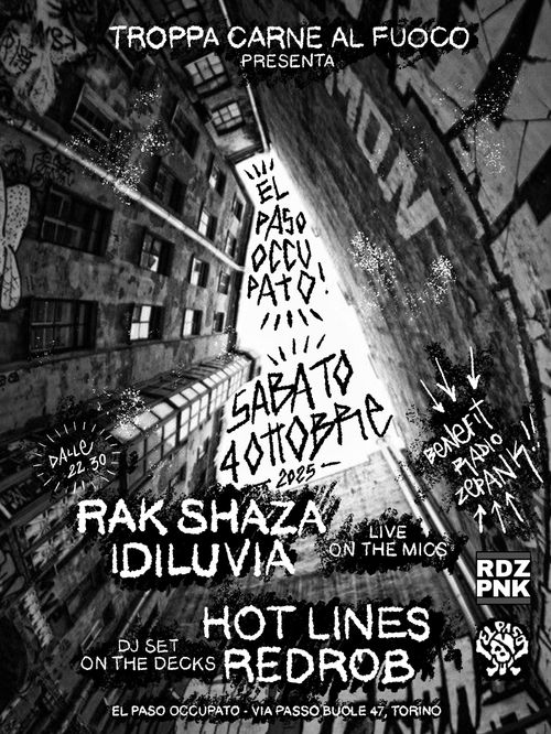 RAK SHAZA + IDILUVIA + HOT LINES & REDROB