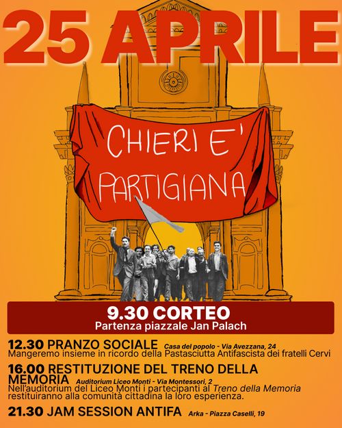 Chieri è partigiana, giornata del 25 Aprile