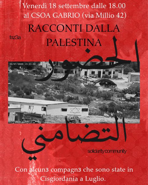 Racconti dalla Palestina