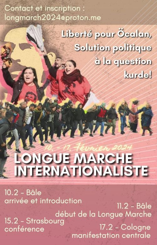 Lunga marcia internazionalista per la libertà di Ocalan