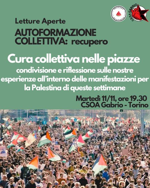 Auto formazione collettiva: Cura collettiva nelle piazze