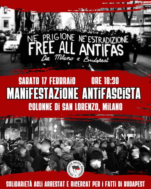 Milano, MANIFESTAZIONE ANTIFASCISTA 