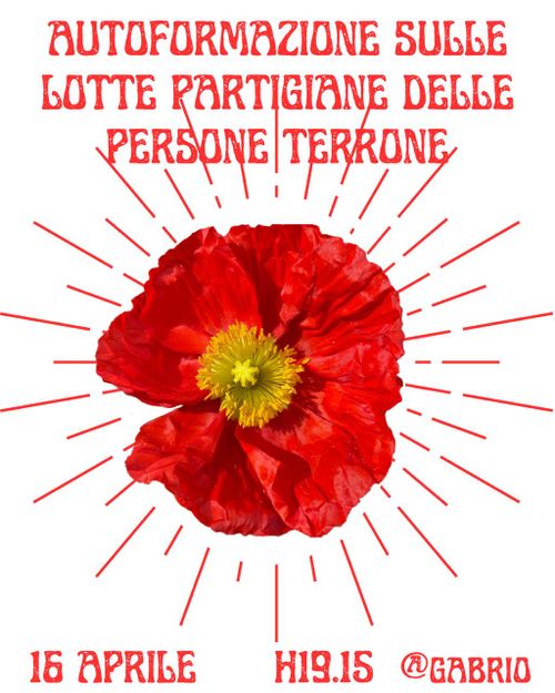 Assemblea dedicata alla lotta partigiana delle persone terrone 
