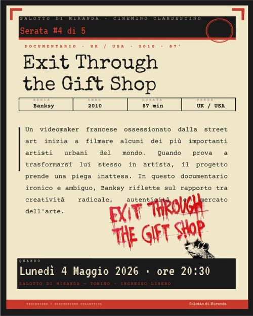 Cinemino Clandestino 4/5 - Exit Through the Gift Shop