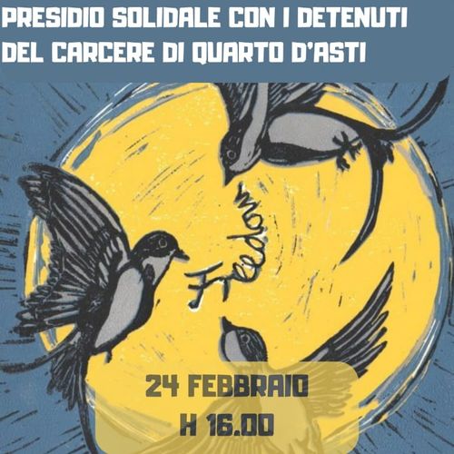 Presidio solidale con i detenuti del carcere di Quarto d'Asti