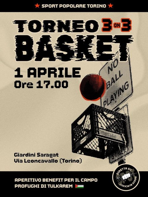 torneo di basket benefit palestina
