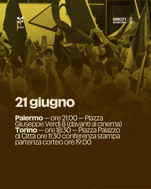 Mobilitazione nazionale in sostegno delle 10 persone della Global Sumud Land Convoy 