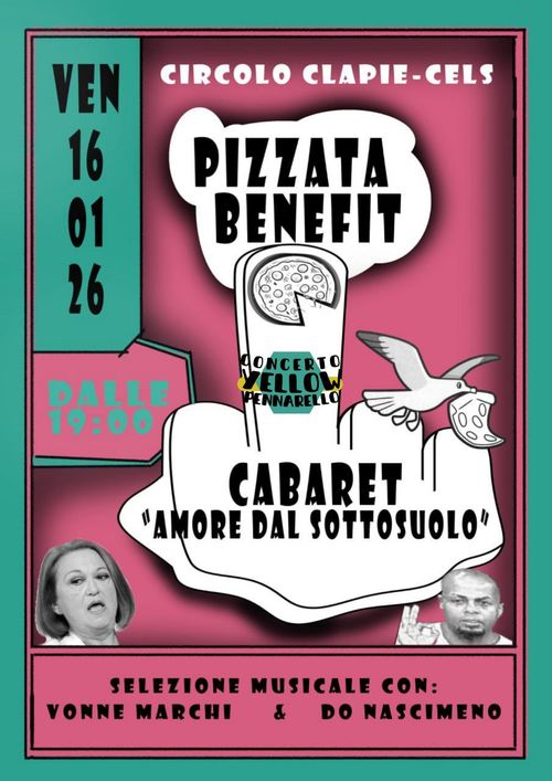 Pizzata benefit. Cabaret&concerto