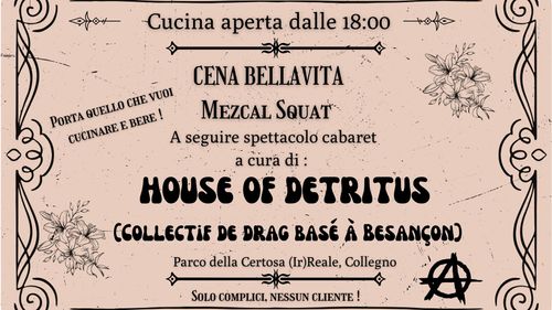 CENA BELLAVITA + SPETTACOLO CABARET ! 