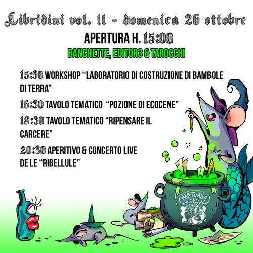 LIBRÌDINI VOL. II - PROGRAMMA DOMENICA 26 OTTOBRE 🔮