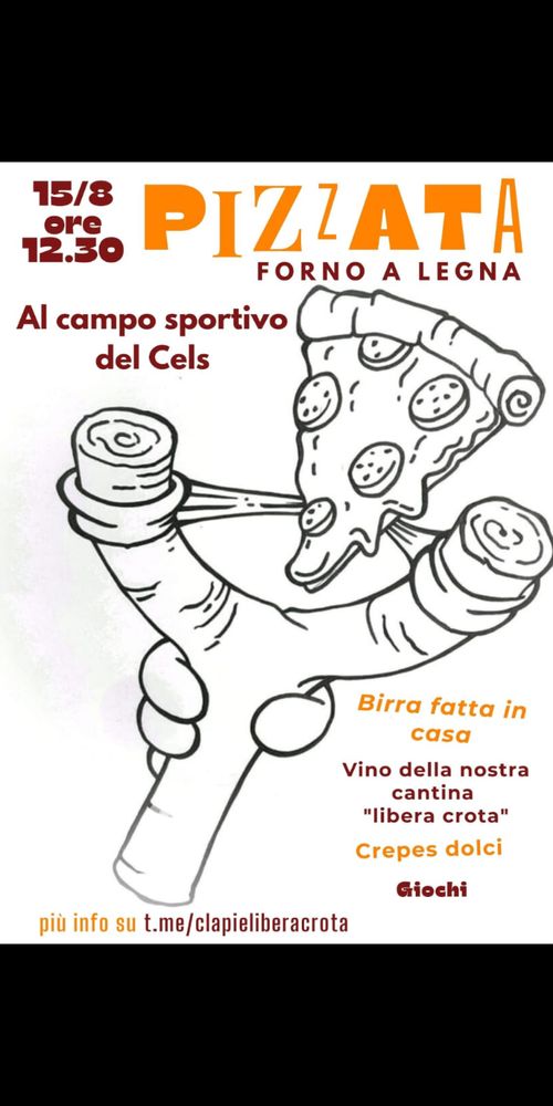 Pizzata torno a legna @ Campo Sportivo Cels 