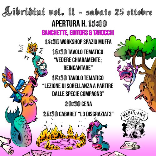 LIBRÌDINI VOL. II - PROGRAMMA SABATO 25 OTTOBRE 🔮