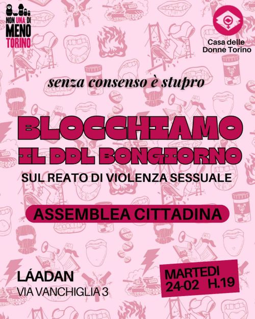 Assemblea cittadina di mobilitazione contro ddl Bongiorno