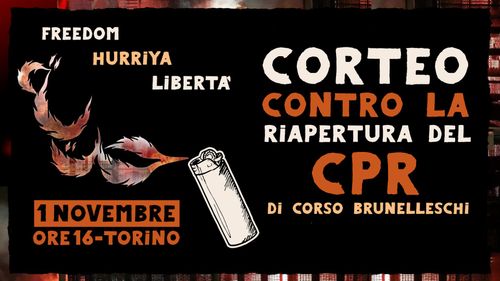 Corteo contro la riapertura del CPR e mobilitazione nazionale contro i mille volti del razzismo di stato