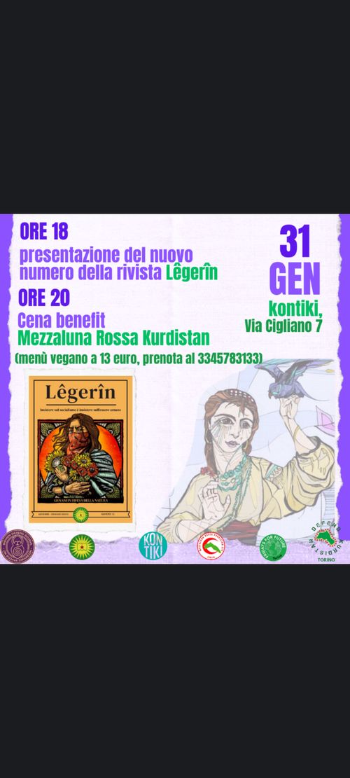 Aggiornamenti dalla diga di Tishreen (Rojava) con  presentazione della rivista Legerin e cena benefit per Mezzaluna Rossa Kurdistan 