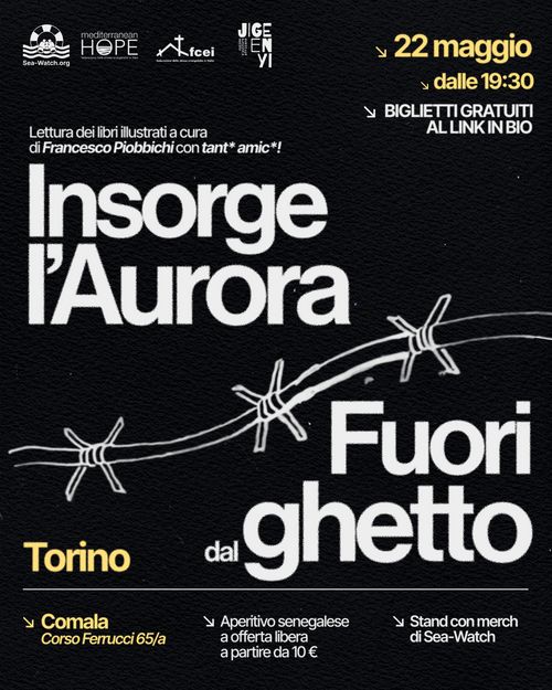 Insorge l’Aurora Fuori dal ghetto - Sea-Watch e Mediterranean Hope