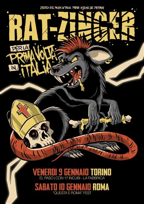 Rat-Zinger (prima volta in Italia) + 17 incubi + La fabbrica