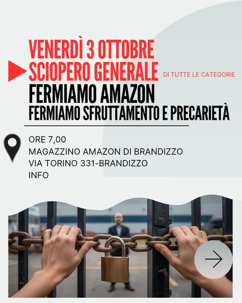 Sciopero generale fermiamo amazon