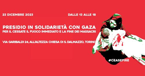 Presidio solidale con Gaza