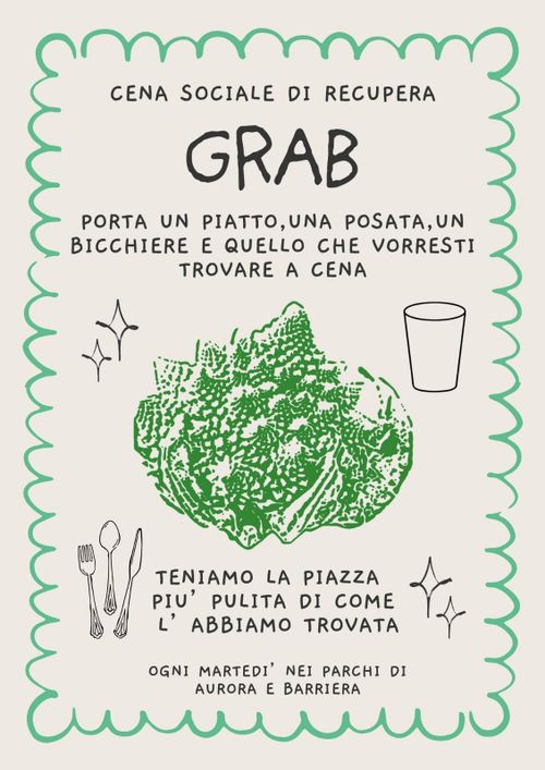 Cena sociale di quartiere GRAB