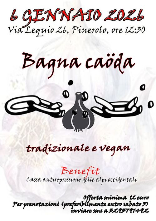 Bagna Caöda Beneft Cassa Antirepressione Alpi Occidentali
