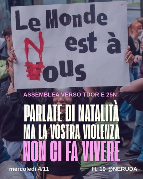 Assemblea cittadina verso TDOR e 25 Novembre