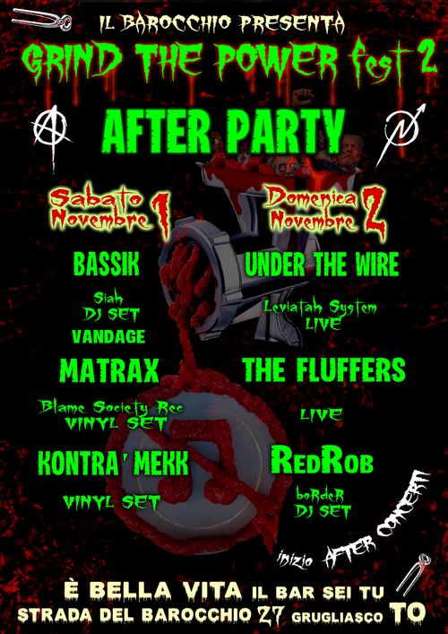 AFTER PARTY 33 ANNI BAROCCHIO SQUAT