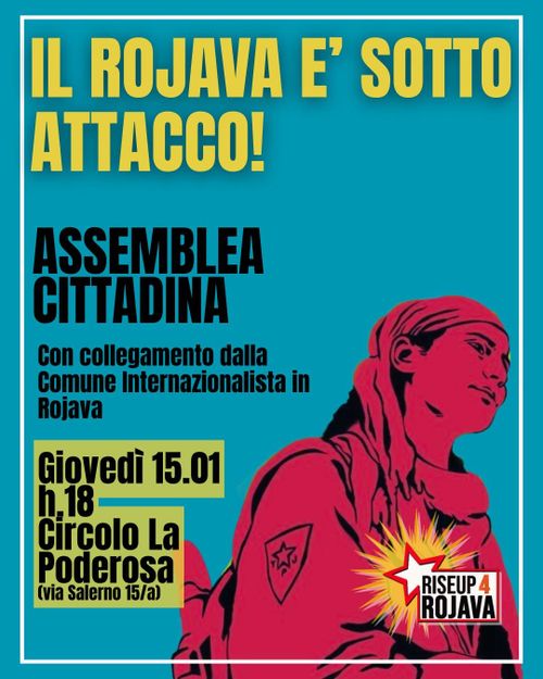 IL ROJAVA È SOTTO ATTACCO! ASSEMBLEA GIOVEDÌ 15/02 ORE 18