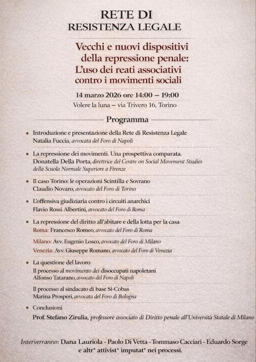 L'uso del reato associativo