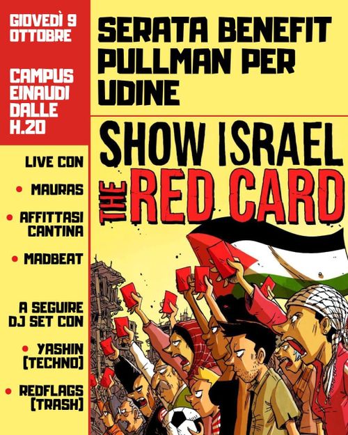 SERATA BENEFIT PULLMAN PER UDINE AL CAMPUS EINAUDI! 