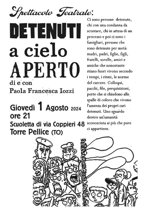 spettacolo teatrale "Detenuti a cielo aperto"