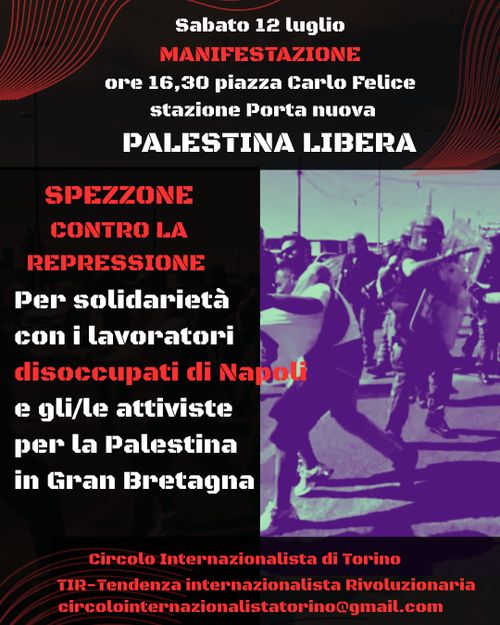 Manifestazione Palestina libera