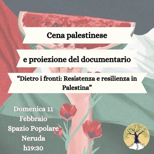 Cena palestinese e proiezione di "Dietro i Fronti: resistenza e resilienza in Palestina"
