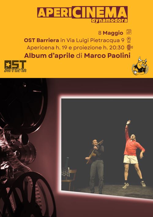 AperiCINEMA Dynamo Dora - Proiezione di Album d'Aprile di Marco Paolini